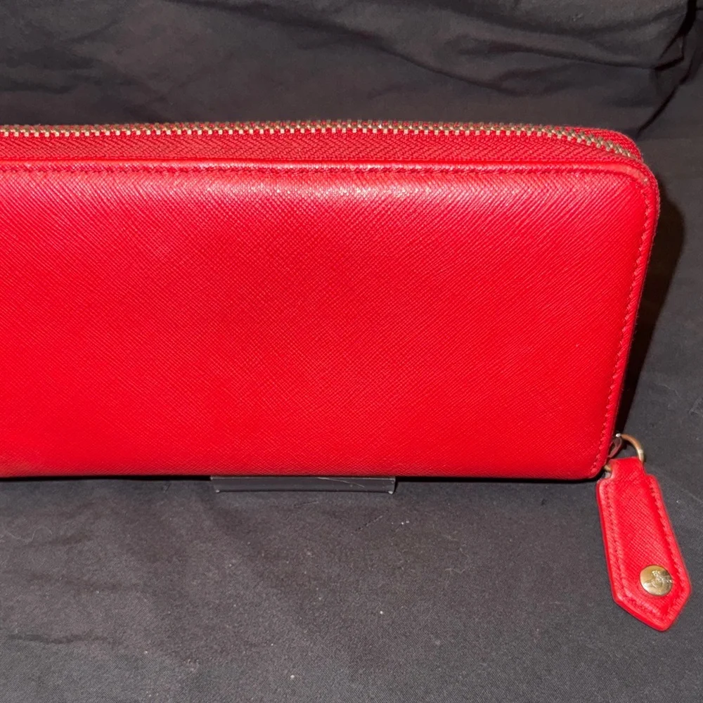 Vivienne Westwood Scarlet Red Zip long Wallet - Picture 2 of 6